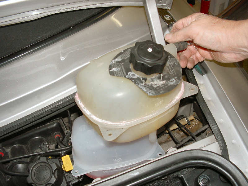 pour down coolant old to new